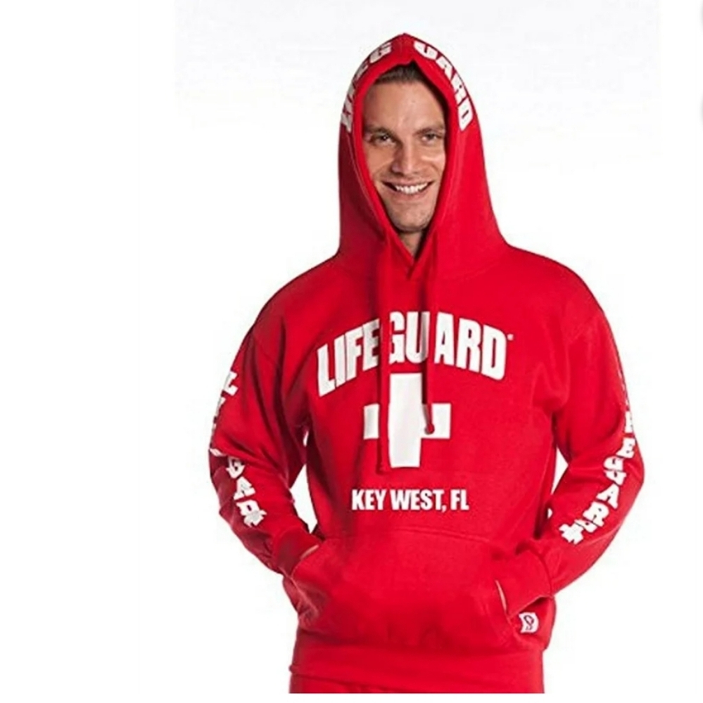 LIFEGUARD Official Mens Key West Hoodie Red X-Large